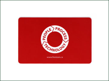 Electronic Contactless Payment Card / Red Custom Printed RFID Cards