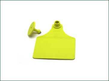RFID Electronic Ear Tags For Cattle , Custom Cattle Ear Tags Anti Bite Structure