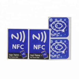ISO14443A Rewritable Nfc Smart Tags / Adhesive Waterproof Nfc Stickers
