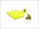 Yellow Appearance Animal Ear Tags Passive Power Supply Mode Anti Shedding