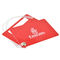 Laminated PVC Luggage Tag Die Cut Airport Luggage Tags 4 Color Offset Printing