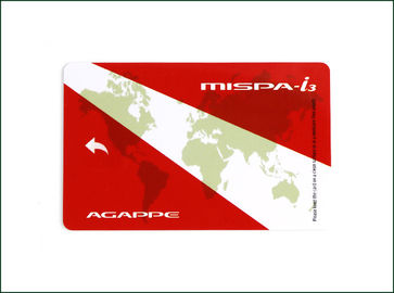 Access Control RFID Key Cards , 13.56 MHz RFID Card 0.76mm Thickness