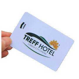 Matte PVC  RFID Hotel Key Cards 13.56MHz CR80 Magnetic Stripe