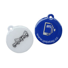 Custom 13.56MHz Plastic RFID Epoxy Tag NFC Keyfob  DESFire EV1 2K