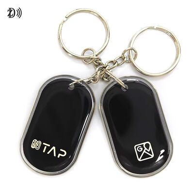 Customized Printing Access Control Card NFC 13.56Mhz RFID Epoxy Tag NFC Keychain MIFARE Classic EV1 1K