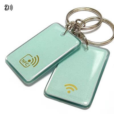 Eco Friendly QR Code Printing Customized Size NFC RFID Epoxy Tag