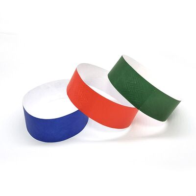 Custom Printing Logo Waterproof Paper RFID Wristband Hot Stamping Disposable Tyvek Bracelets Party Tickets Wristbands ID Band