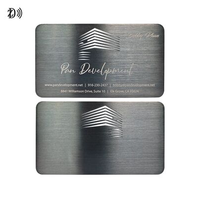 Custom Design NFC Metal Business Card NTAG216 888 Bytes 13.56MHz RFID Stainless Steel Metal Visiting Card