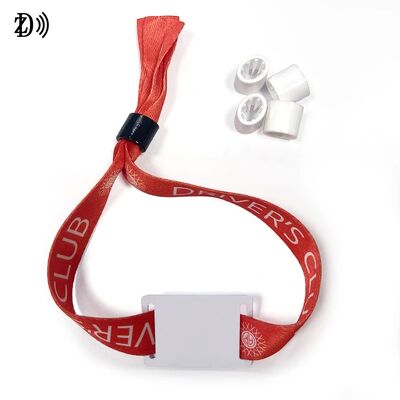 Custom NFC 13.56MHz Disposable Fabric Wristband S50 Chip RFID Bracelet for Event Party Access Control
