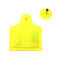 Yellow UHF RFID Livestock Tags / Small Multi Functional RFID Cattle Tags