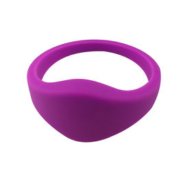 Silicone RFID Chip   EV1 2k 4K 8K Wristband Bracelet For Payment Waterpark Hospital