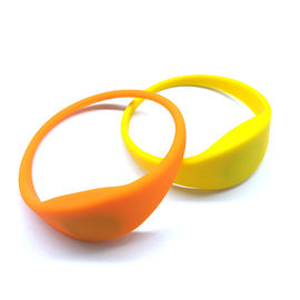 Silicone RFID Chip   EV1 2k 4K 8K Wristband Bracelet For Payment Waterpark Hospital