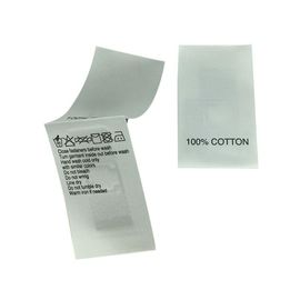 Apparel Management Printing Custom RFID Garment Tag Wash Care Labels For Clothing