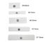56*20mm White color Textile Material RFID UHF Washable Laundry Tags For Hospital