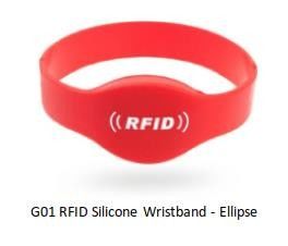 Durable Passive   EV1 UHF RFID Wristband For Payment Waterpark Hospital
