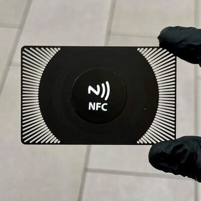 Custom Design NFC Metal Business Card NTAG216 888 Bytes 13.56MHz RFID Stainless Steel Metal Visiting Card