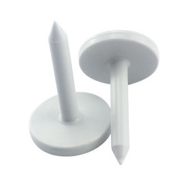 41 * 28mm White ABS RFID Wood Nail Tag Waterproof For Tree Forest Management