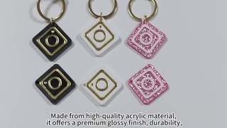 Acrylic social media tags
